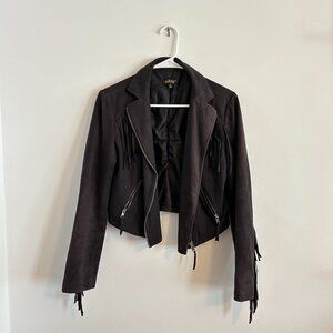 Cropped Fringe Jacket